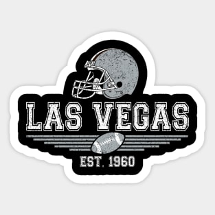 Las Vegas Vintage Football Est 1960 Raider Retro At Game Day Sticker